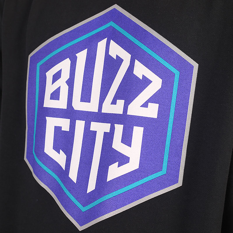 мужская черная толстовка Mitchell and ness Buzz City Logo Crew BUZZLOGOCREWCHAHORBLK - цена, описание, фото 2